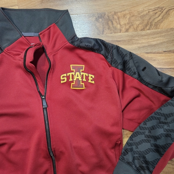 Nike Iowa State Cyclones Full Zip Jacket Men’s L Dri-FIT Red Black Athletic - Picture 2 of 6